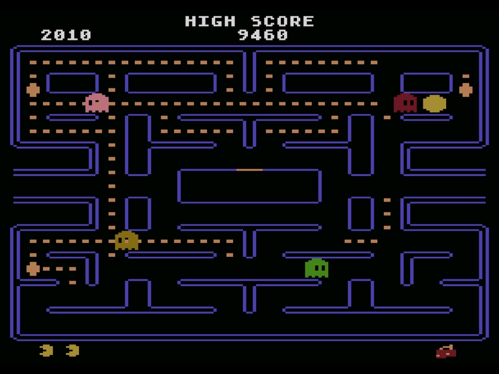 Gameplay of Pac Man for Atari 5200